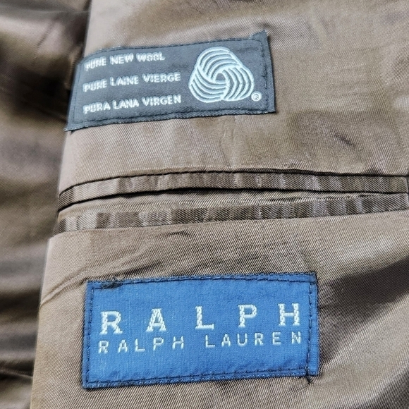 Ralph Ralph Lauren Mens 41R 100% Lambswool Herringbone Blazer Sport Coat Jacket - Picture 6 of 12